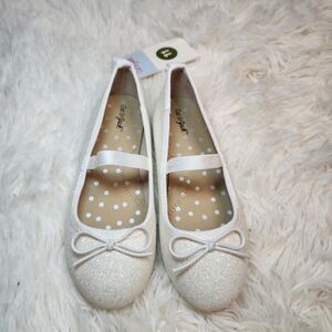 Sold New Cat and Jack White Becca Ballet Flats 11